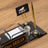 Gold-Detail Special Crystal Desk Nameplate Luxury Desk Set (40 x 20 cm)