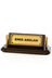 Brown Wooden Desk Nameplate