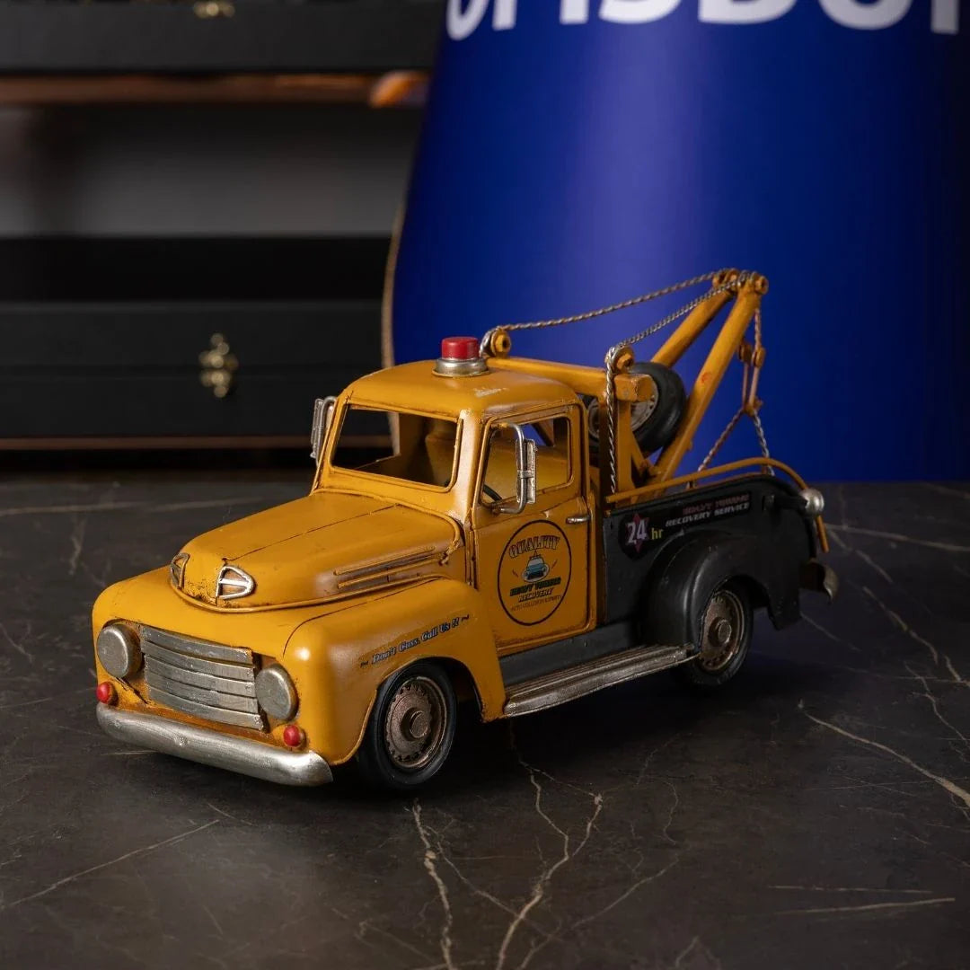 6-Piece Metal Construction Vehicle Set - Collectible Decorative Model