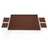 Large Leather Desk Set with Flap - Tan | 50x35 cm (4 Free Coasters)