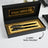 Negro | 20-Piece Premium Crystal Desk Set & Nameplate Set