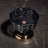 Elegant Series Smoke Crystal Ashtray & Candy Dish - 15 cm Footed Luxury Office Object