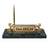 Rearing Horse Emerald Marble Desk Nameplate - Personalized Luxury Office Set
