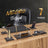 Negro | 7-Piece Crystal Desk Set & Nameplate Set