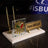Ottoman Crest Marble Desktop Nameplate Set, Matching Desk Sets - Personalized, with Clock & Dual Pen Holder, Cream
