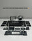 15-Piece Crystal Desk Set & Nameplate Set - Large Nameplate, Silver Accents