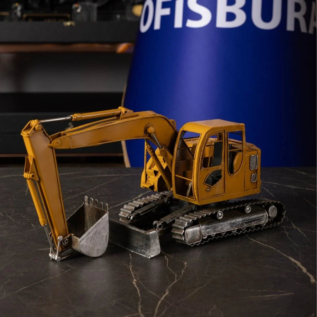 6-Piece Metal Construction Vehicle Set - Collectible Decorative Model