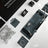 24-Piece Crystal Desk Set & Nameplate Set - Silver Accents