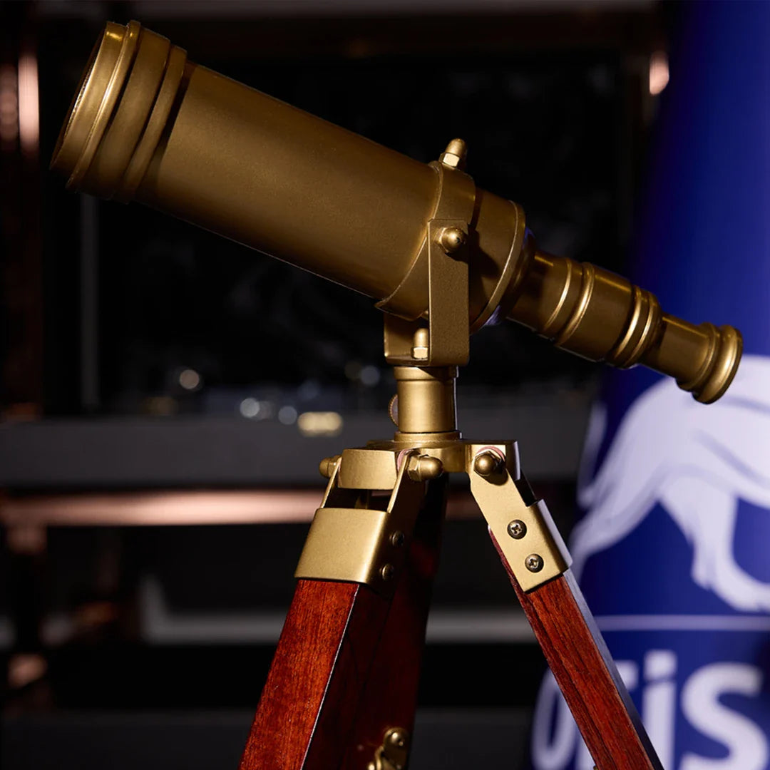 Decorative Telescope Desktop Accessory - Antique Gold (35 cm)