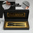 24-Piece Crystal Desk Set & Nameplate Set - Gold Accents