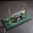 Signature Emerald Marble Desktop Nameplate Set with Clock & Dual Pen Holder - Personalized Desk Nameplate