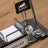 Silver-Detail Special Crystal Desk Nameplate Luxury Desk Set (40 x 20 cm)