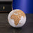360° Automatic Rotating World Map | Brown & White
