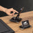 Zebra Black | 9-Piece Crystal Desk Set & Nameplate Set