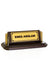 Brown Wooden Desk Nameplate