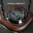Vintage Desk Clock with Compass Detail