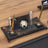 Negro | 9-Piece Crystal Desk Set & Nameplate Set