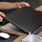 Black & Silver Leather 14-Piece Premium Desk Set