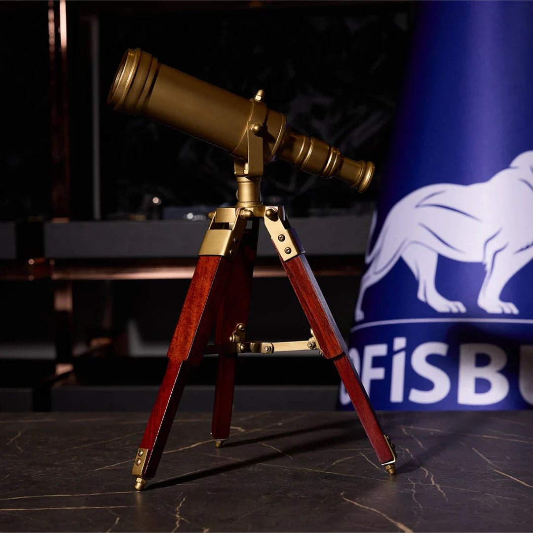 Decorative Telescope Desktop Accessory - Antique Gold (35 cm)