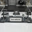 20-Piece Black Crystal Desk Set & Nameplate Set - Silver Details