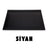 Large Leather Desk Set with Flap - Black | 50x35 cm (4 Free Coasters)