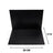 Large Leather Desk Set with Flap - Black | 50x35 cm (4 Free Coasters)