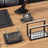 Zebra Black | 9-Piece Crystal Desk Set & Nameplate Set