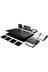 Leather Desk Set with Wooden Nameplate, 10 Pieces