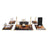 Siena | Gift-Boxed 6-Piece Crystal Desk Set & Nameplate Set