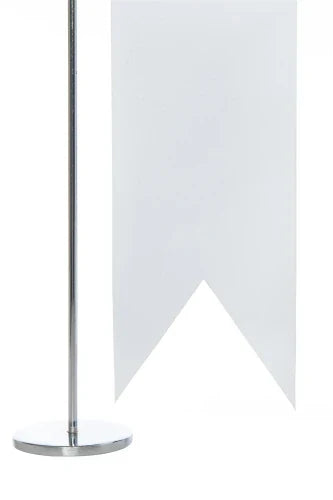 Swallowtail Logo T Table Flag Silver - Desktop Office Flag