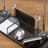 Black & Silver Leather 14-Piece Premium Desk Set