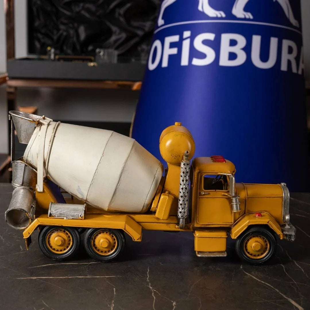 6-Piece Metal Construction Vehicle Set - Collectible Decorative Model