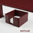Burgundy 8-Piece Leather Desk Set