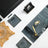 Special Crystal | 20-Piece Premium Crystal Desk Set & Nameplate Set - Gold Accents