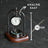 Vintage Desk Clock with Compass Detail