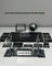 15-Piece Crystal Desk Set & Nameplate Set - Large Nameplate, Silver Accents