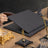 Negro | 12-Piece Crystal Desk Set & Nameplate Set