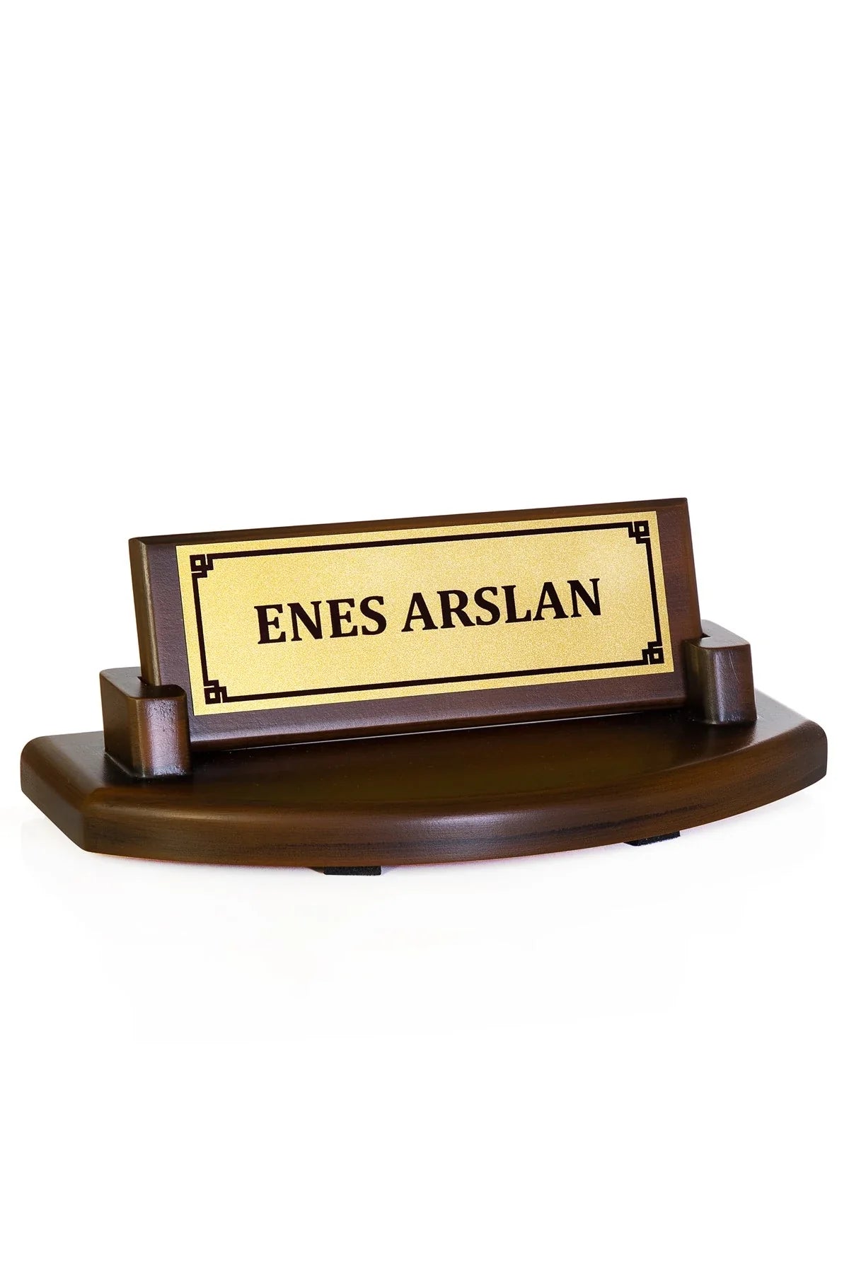 Custom Wooden Desk Nameplate
