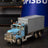 Decorative Metal Pickup Truck Desktop Accessory - Blue