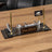 Gold-Detail Special Crystal Desk Nameplate Luxury Desk Set (40 x 20 cm)