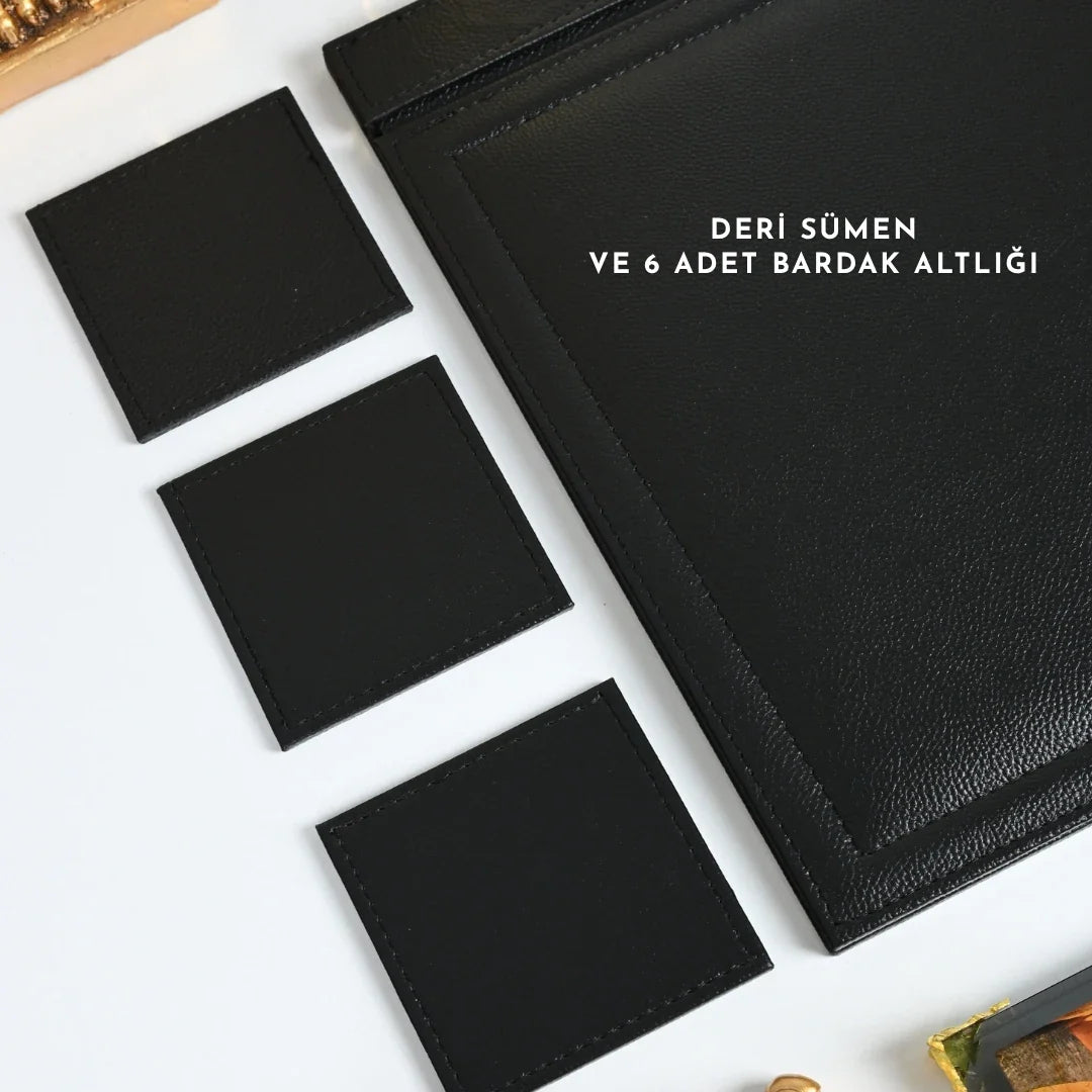 Siena | 20-Piece Premium Crystal Desk Set & Nameplate Set