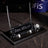 Signature Black Marble Desktop Nameplate Set with Clock & Dual Pen Holder - Personalized Desk Nameplate