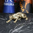 Large Fierce Tiger Statue Gold - 50 cm Luxury Office Accessory