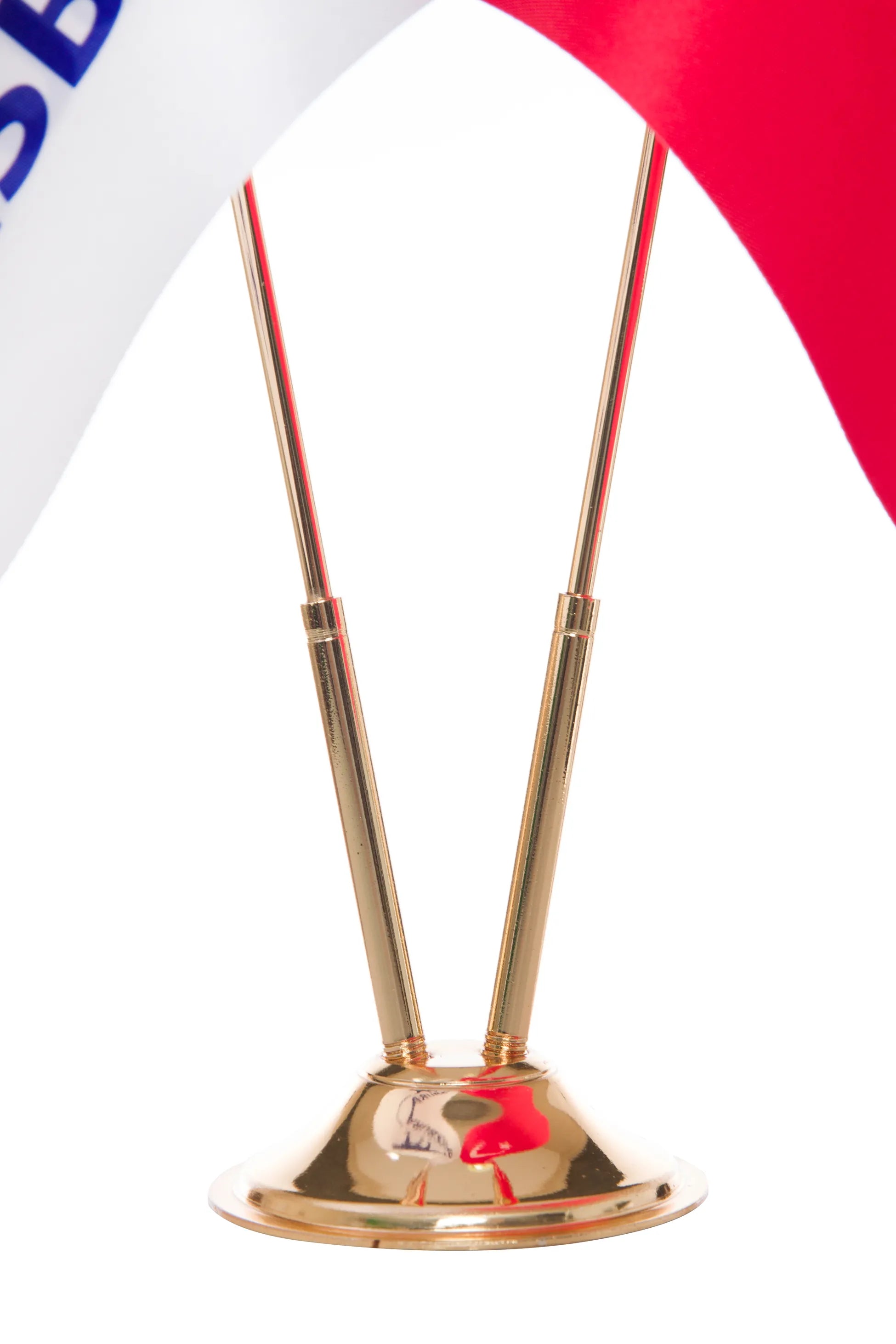 Table Flag | Logo & Turkish Flag Gold Pole