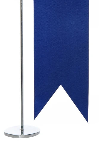Swallowtail Logo T Table Flag Silver - Desktop Office Flag