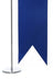 Swallowtail Logo T Table Flag Silver - Desktop Office Flag