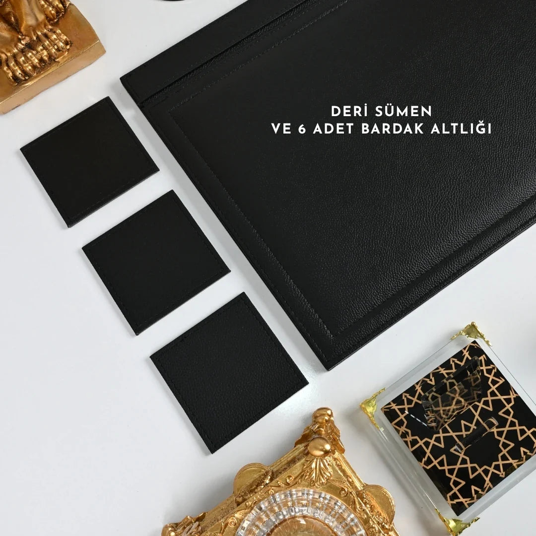 Prestige | 20-Piece Crystal Desk Set & Nameplate Set