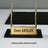 Black - Gold Black 8-Piece Leather Desk Set