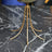 Metal-Base World Globe Yellow Gold 45 cm