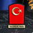 Wooden-Base Turkish Flag - Personalized